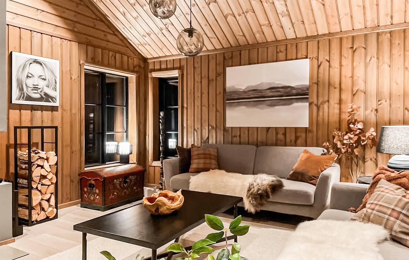 Ferienhaus für 10 Personen mit Sauna in Flå