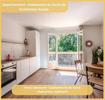 Gîte pour 4 personnes, avec balcon à Saint-Genis-Pouilly