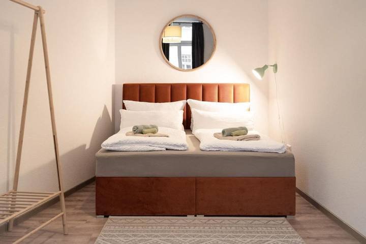 Ferienwohnung für 4 Personen, mit Terrasse und Garten sowie Ausblick in Löbau