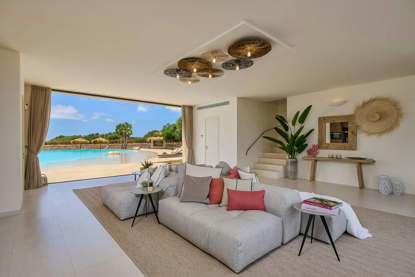 Resort di design privato con vista a Maiorca in Ses Salines, Sud di Maiorca