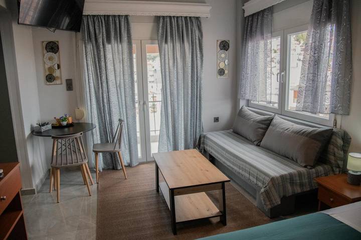 Vakantieappartement voor 3 personen, met uitzicht en balkon in Lesbos