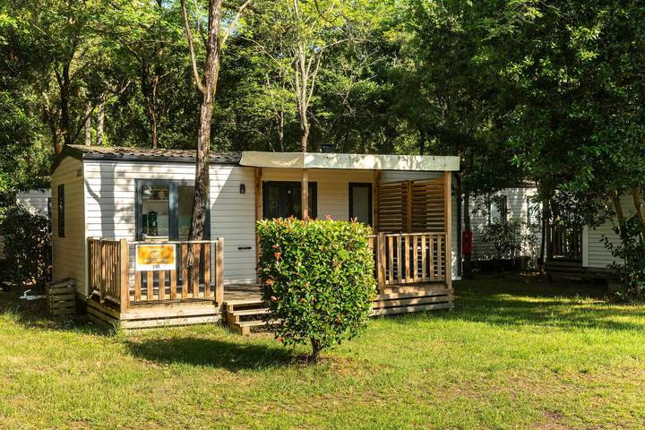 Mobilheim | Comfort | 2 Zi. | 4 pers. | Ãœberdachte Terrasse | A/C in Ondres, Côte d’Argent