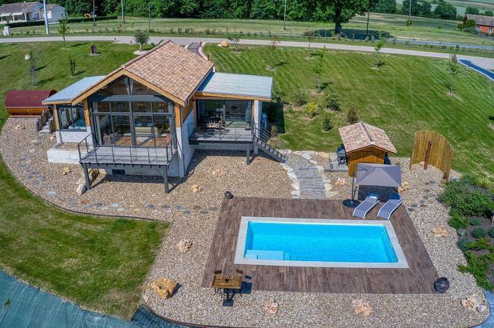 Maison de vacances pour 2 personnes, avec jardin et piscine ainsi que sauna et jacuzzi, animaux acceptés à Eymet