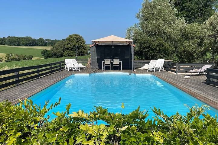 Maison de vacances pour 10 personnes, avec jardin