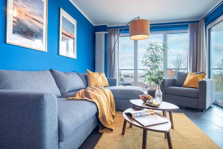 Ferienwohnung für 4 Personen, mit Balkon und Meerblick, kinderfreundlich