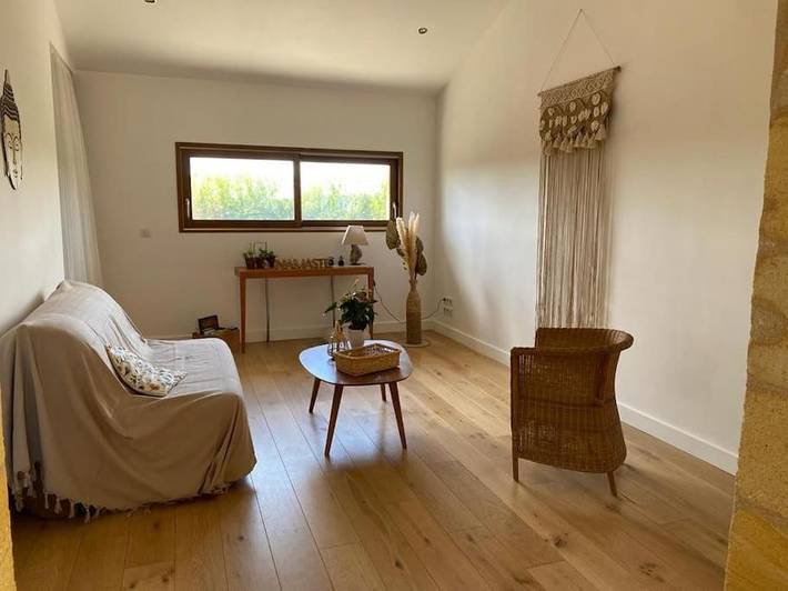 Location de vacances pour 4 personnes, avec jardin ainsi que terrasse et vue à Tabanac - 2