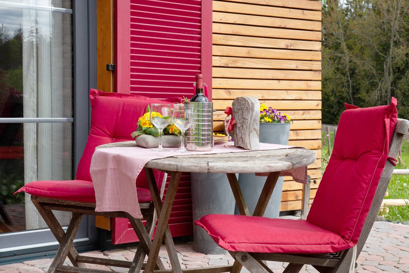 Ferienhaus 'Schorenmoos Lodge' mit privater Terrasse, privatem Garten und Wlan in Dietmannsried, Bayerisch Schwaben