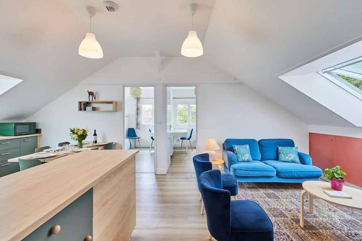 Appartement de vacances pour 5 personnes, avec jardin