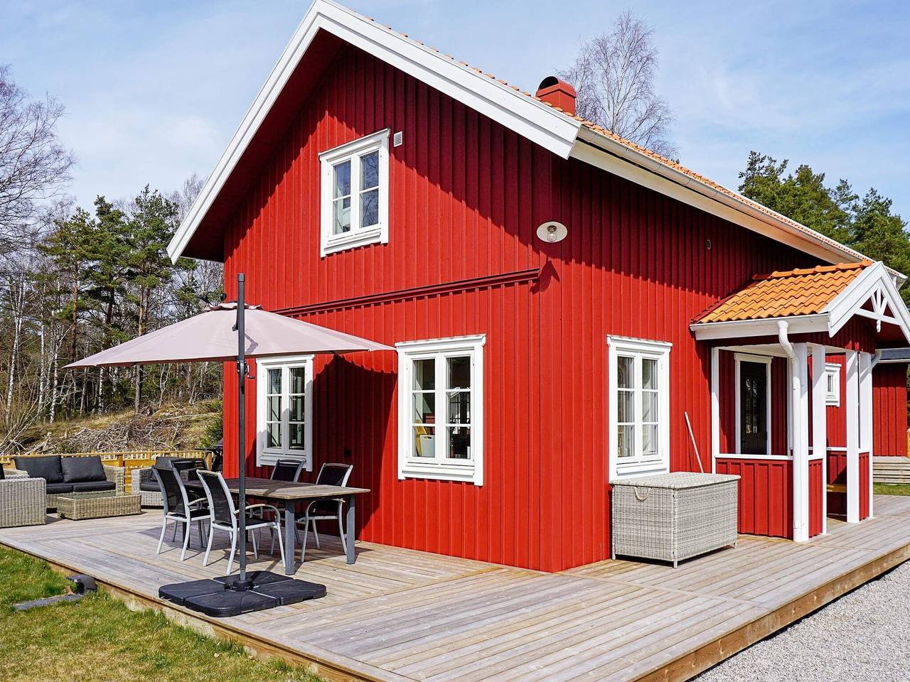 Hus för 8 Personer, med terass