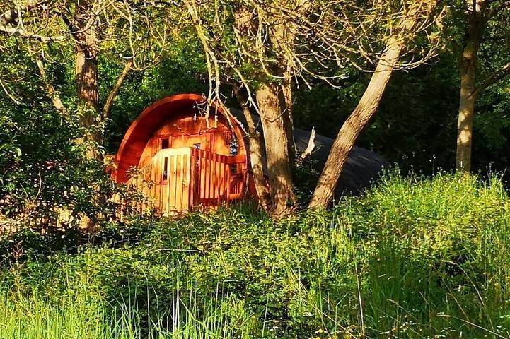 Blockhütte für 2 Personen, mit Terrasse - 1