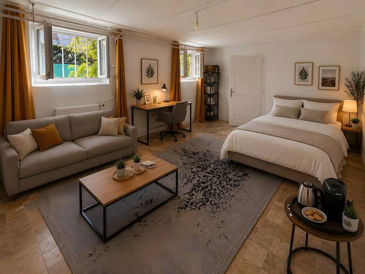 Chambre d’hôte pour 6 personnes, avec Jardin