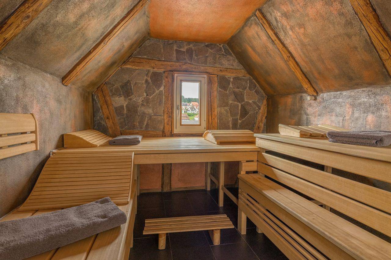 Large holiday home with sauna, fitness room, terrace and garden with sunbathing lawn and pond in Schonach, Schonach im Schwarzwald