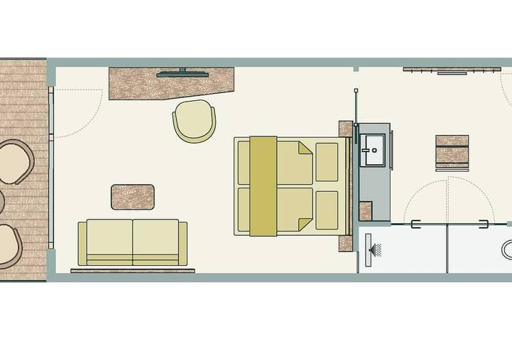 Ferienhaus für 2 Personen, mit Pool und Garten - 1