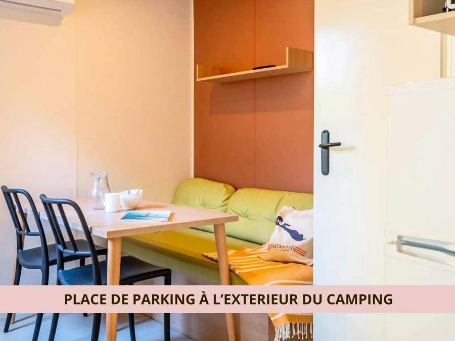 Camping Ushuaïa Villages Les Fougères - Mobilhome 2 personas - Mobil-home 2 Habitaciones 2 Personas Aire Acondicionado + Tv in Rivedoux-Plage, Isla de Ré