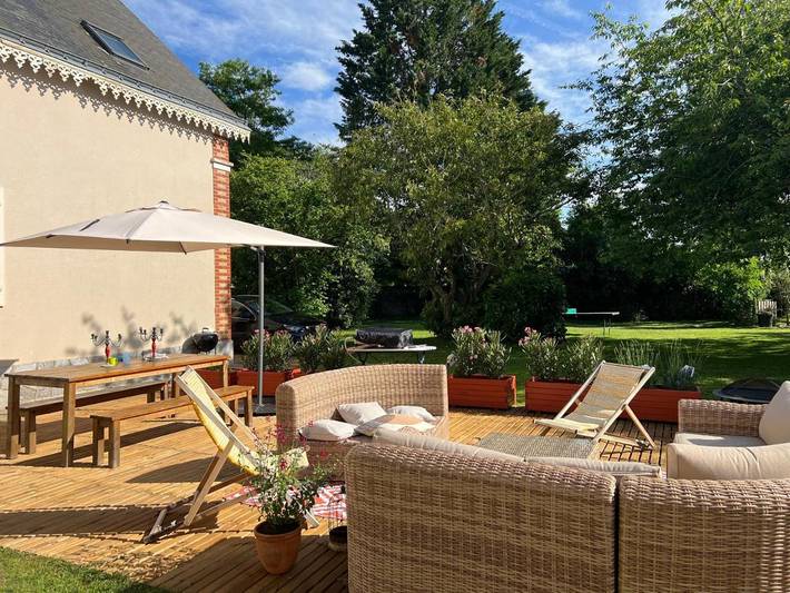 Maison de vacances pour 6 personnes, avec Balcon et Terrasse ainsi que Jardin et Vue