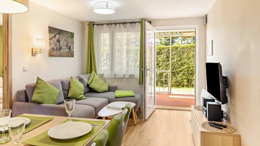 Ferienwohnung für 4 Personen, mit Terrasse und Garten