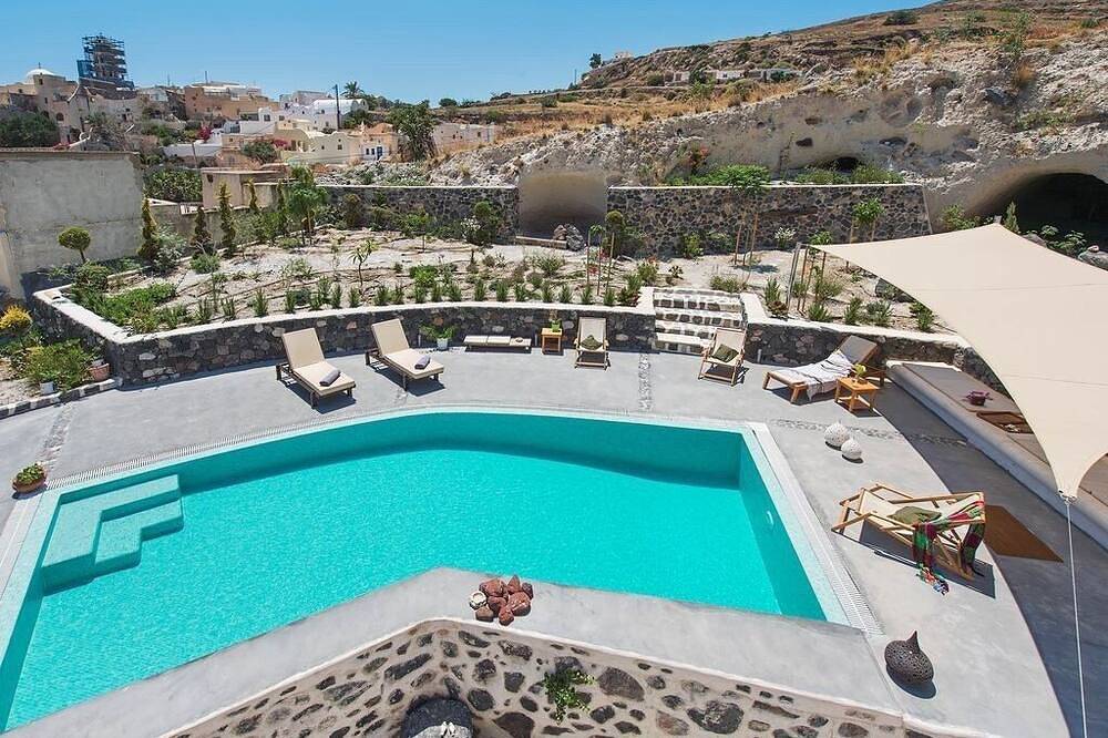 Villa Mantilida Die Höhle in Emporio, Santorin