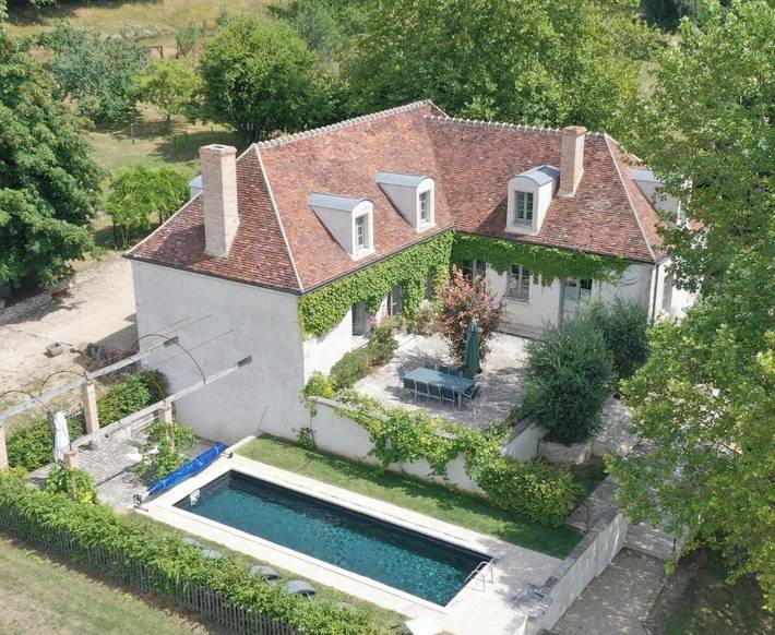 Maison de vacances pour 10 personnes, avec Terrasse et Jardin ainsi que Piscine et Vue