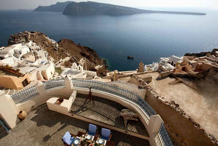 Location de vacances pour 8 personnes, avec vue sur l’océan et terrasse à Oia - 2
