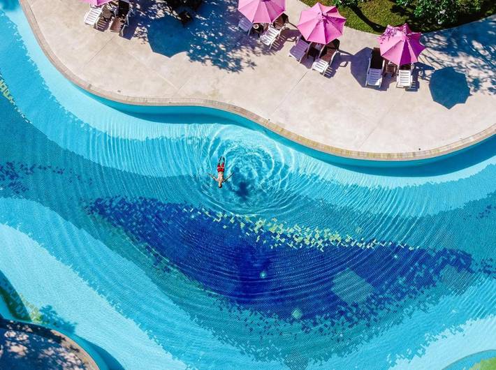 Station pour 3 personnes, avec sauna et piscine ainsi que jardin et vue à Ao Nang Beach