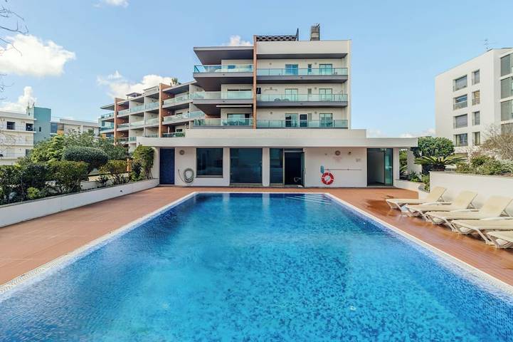 Apartamento para 4 personas, con piscina en Meia Praia