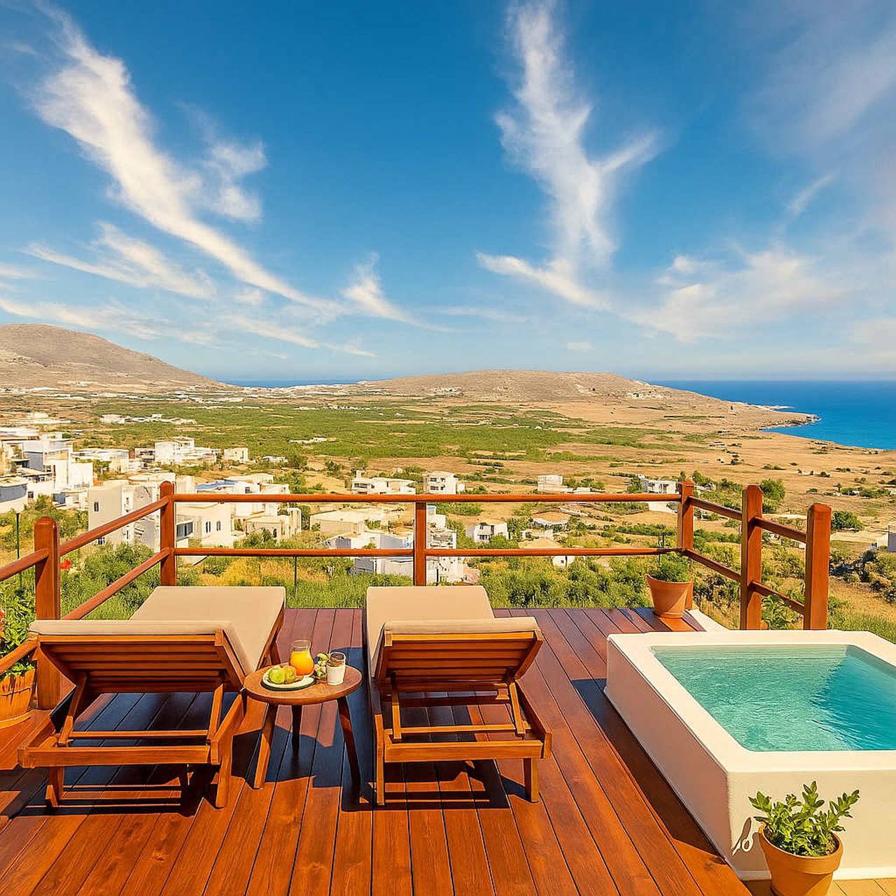 Apartamento entero, Santorini Rooftop Hot Tub Suite w  Panoramic Views in Acrotiri, Santorini