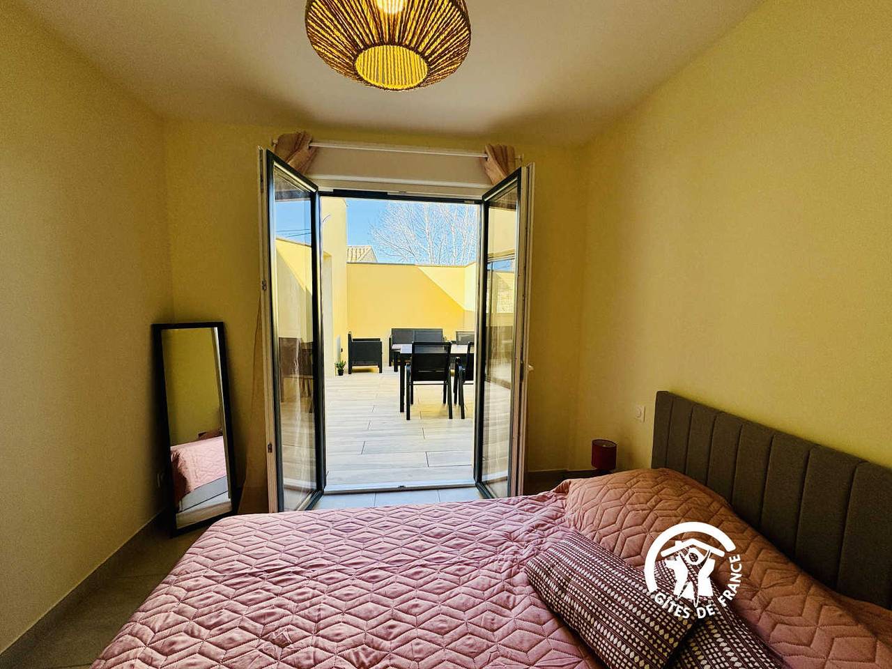 Lits du 20 - Gîte Carignan in Fontcouverte, Région de Narbonne