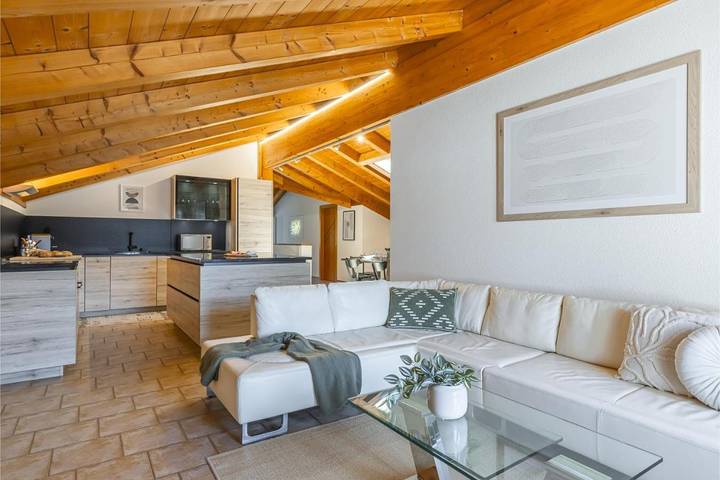 Gîte pour 6 personnes, avec Terrasse et Vue à Fully