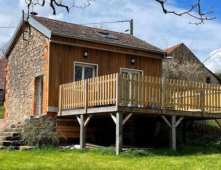 Chalet pour 3 personnes, avec terrasse et jardin