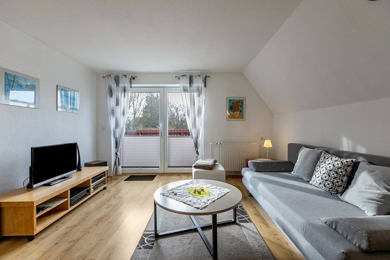 Geheel appartement, Appartement 'Ferienwohnung Kappeln - Kiekut 11' met Balkon en Wifi in Kappeln, Kappeln en omgeving
