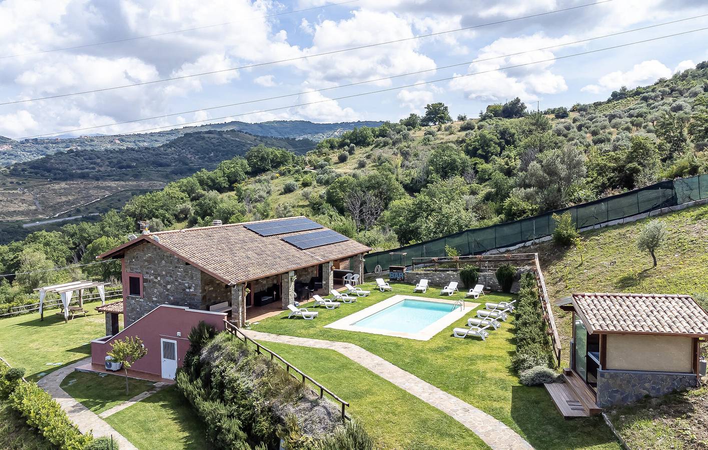 Apartment mit Meerblick, Parkplatz, AC, Pool und Internet in Torchiara, Cilento