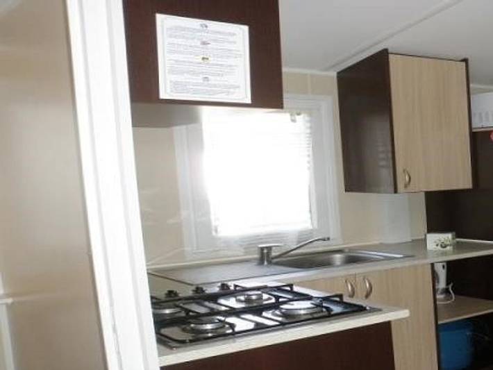 Camping le Moulin du Pont d'Alies - Mobilheim 4 personen - Trigano 31 Terrasse in Saint-Martin-Lys, Regionaler Naturpark Corbières-Fenouillèdes