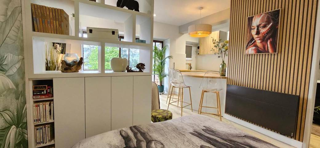 Gîte pour 2 personnes, avec vue ainsi que terrasse et vue sur le lac, animaux acceptés dans Lac de Paladru - 4