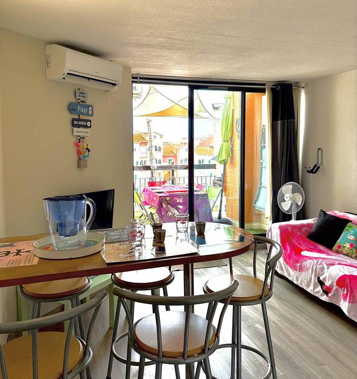 Ganze Ferienwohnung, Ferienwohnung für 5 Personen mit Pool in Le Barcarès, Côte d'Améthyste