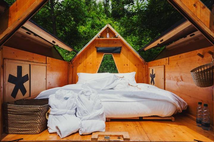 Glamping per 2 persone, con Giardino e Panorama in Langhe