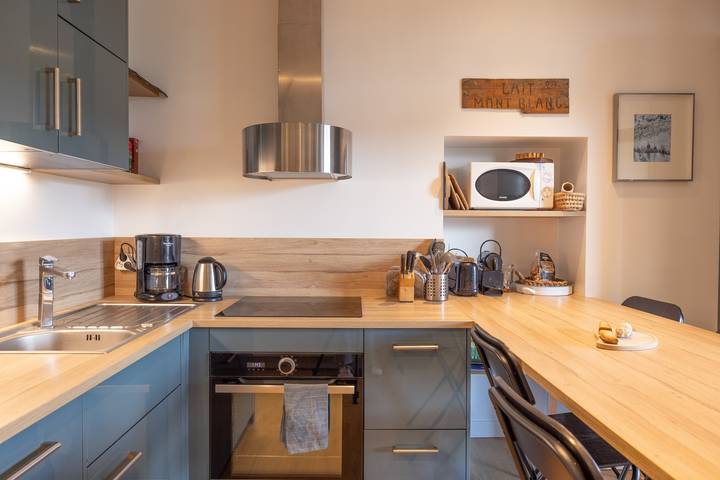Appartement entier, Appartement 'St Gervais Les Bains - Mont Blanc' avec vue sur les montagnes, terrasse privée et Wi-Fi in Saint-Gervais-les-Bains, Pays du Mont-Blanc