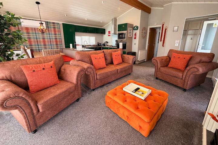 Lodge für 6 Personen, mit Balkon und Terrasse in England