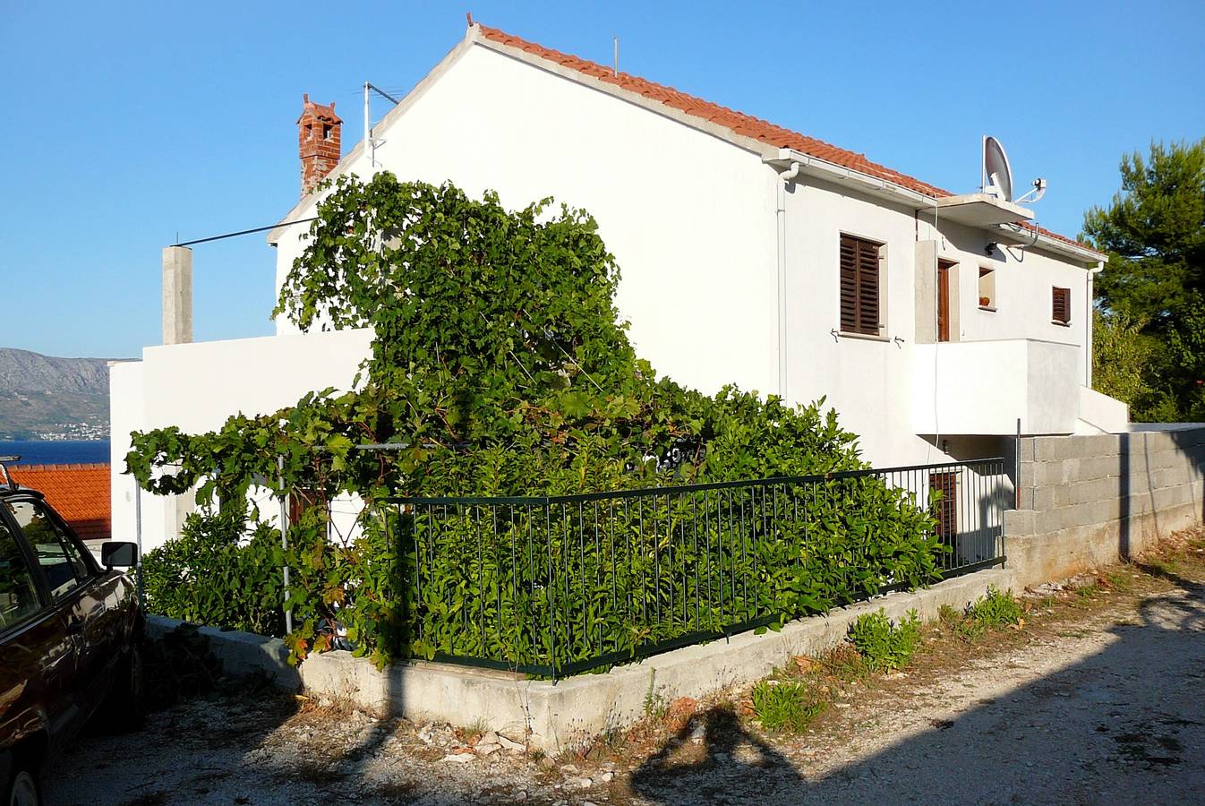 Cały apartament, Jednopokojowy apartament z tarasem i widokiem na morze Postira, Brač A-2919-a in Postira, Brac