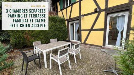 Gîte pour 6 personnes, avec jardin, animaux acceptés à Ebersheim