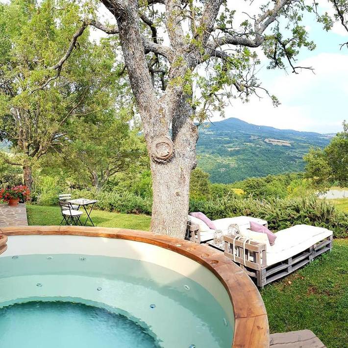 Ferienwohnung für 2 Personen, mit Whirlpool und Garten sowie Ausblick in Roccalbegna - 2