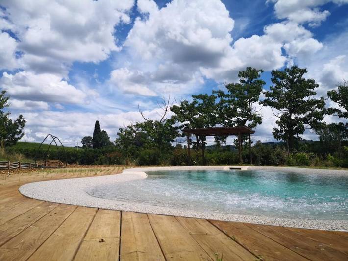 Casa vacanza per 3 persone, con panorama e giardino nonché piscina a Scandicci