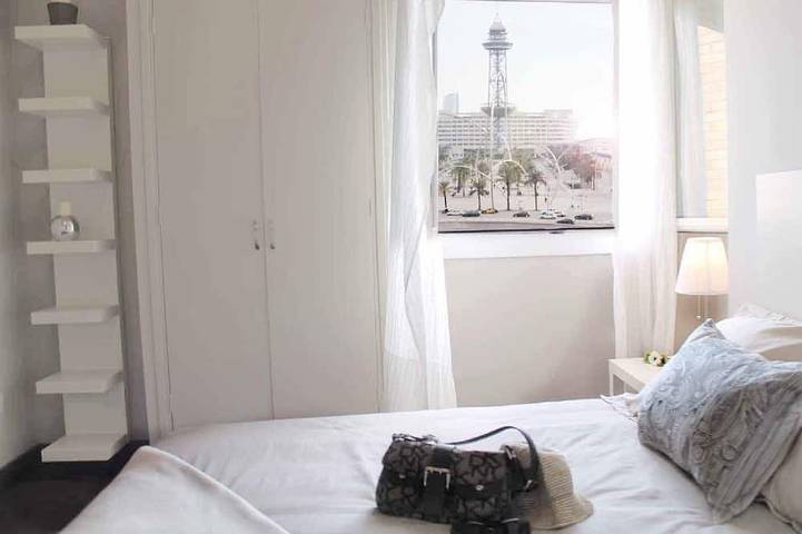 Appartement entier, Incroyable appartement-vue mer centrale-près de la plage-Wifi gratuit. in Barcelona Centre, Barcelone