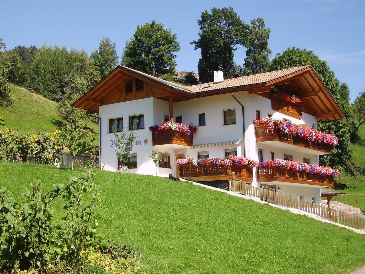 Ganze Wohnung, Ferienwohnung "Boznermüllerhof-Geranie" mit Wlan, Balkon und Blick in die Natur in Vöran, Sarntaler Alpen