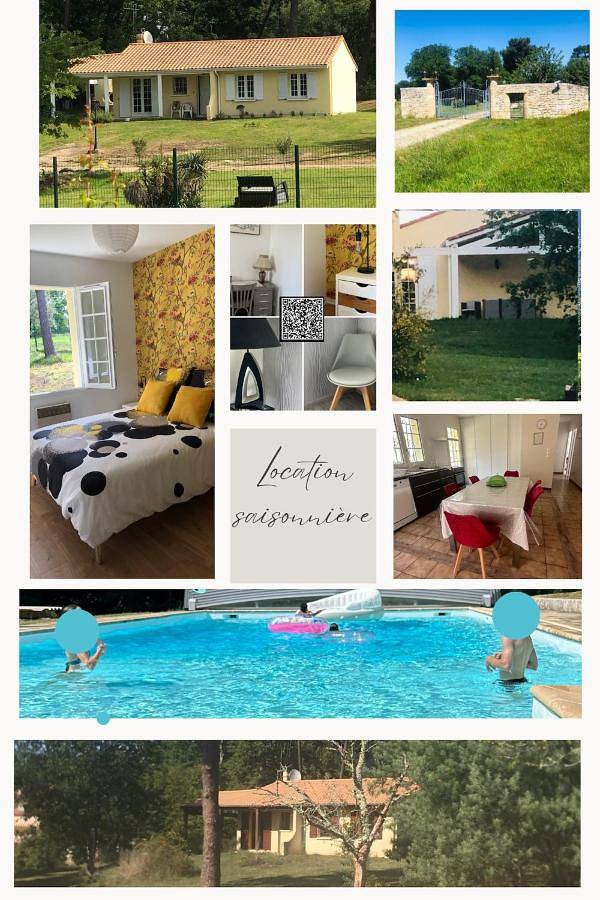 Location de vacances pour 6 personnes, avec Terrasse et Jardin ainsi que Piscine et Vue à Bonnetan