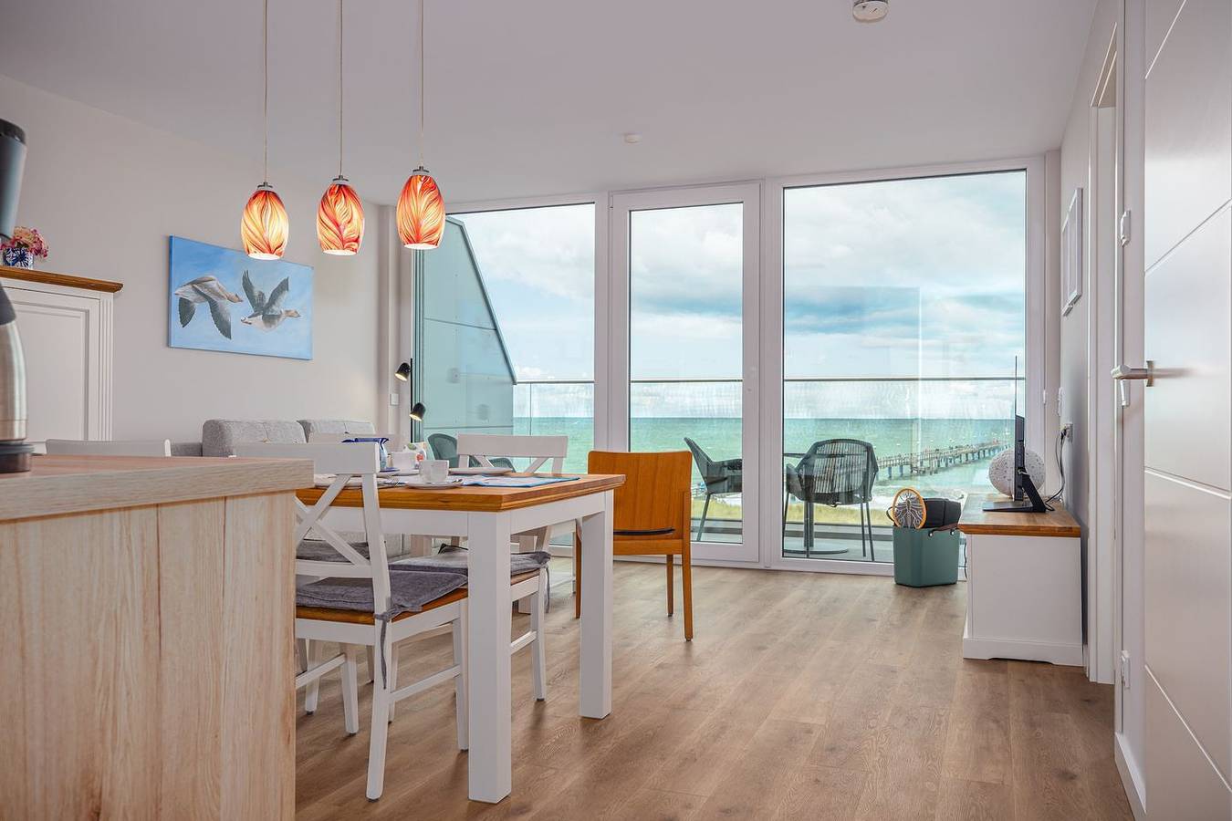 Ganze Wohnung, Ferienwohnung mit einzigartig gutem Meerblick in Graal-Müritz, Rostock und Umgebung