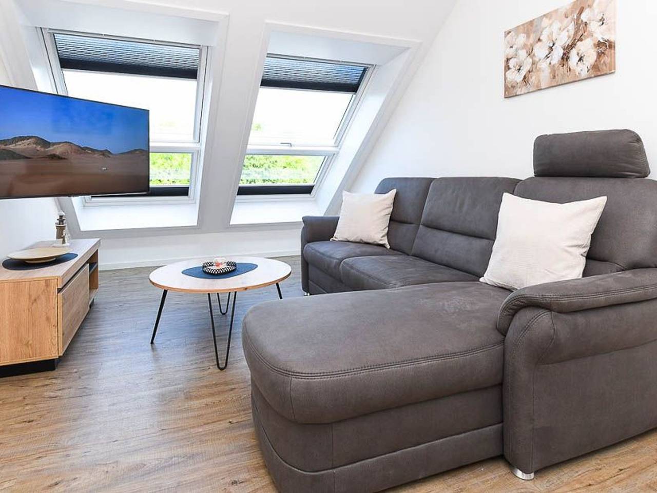 Bauernhof Landwarf Grafthof - Ferienwohnung Teichblick in Neuharlingersiel, Landkreis Wittmund