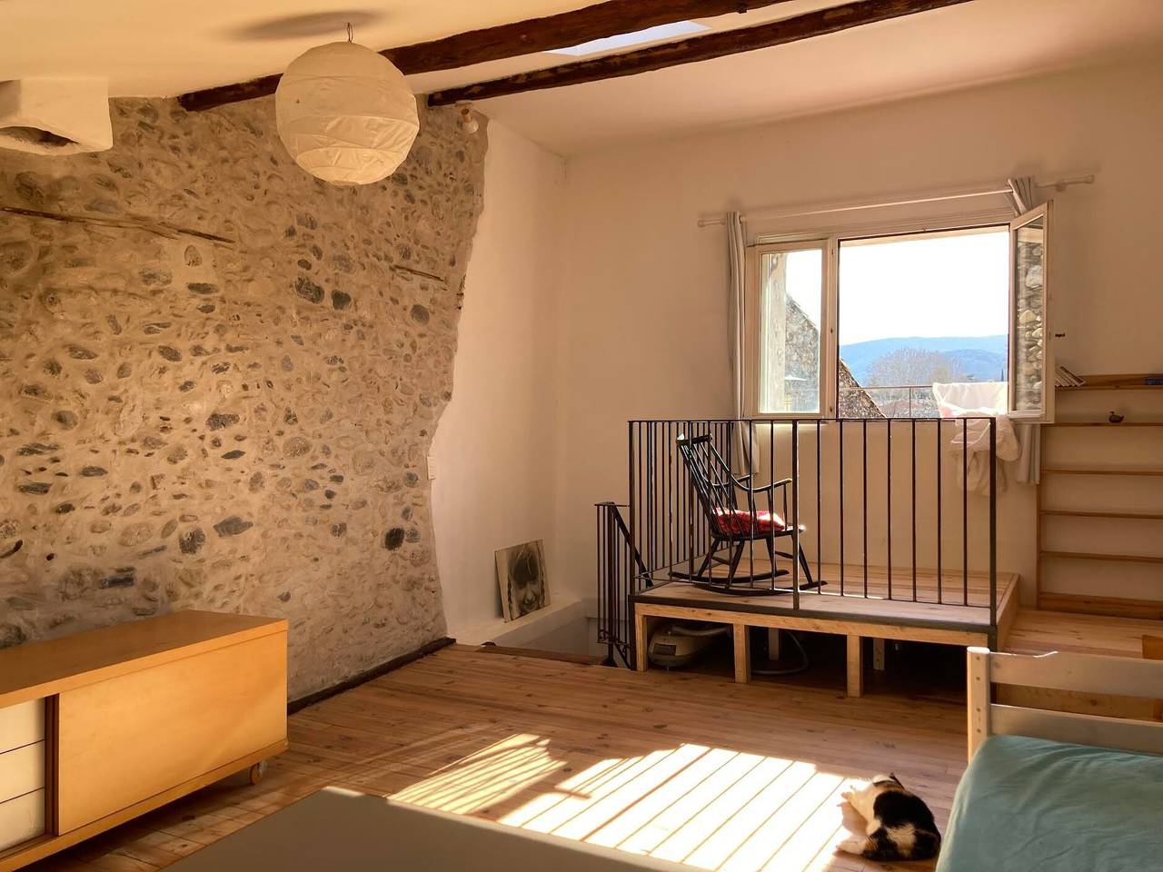 Holiday Home 'La Maison A La Riviere' with Mountain View, Shared Garden and Balcony in Ganges, Lodève region