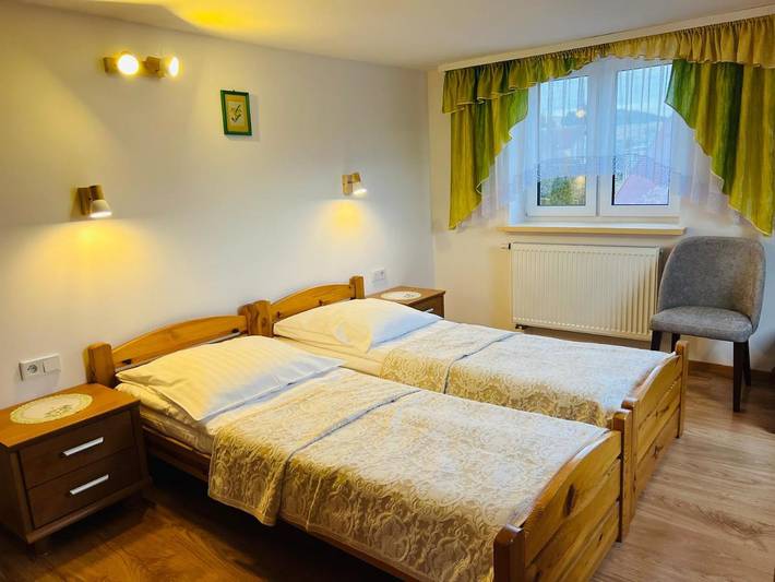 Dom gościnny dla 3 osób, z ogród i sauna oraz widok, Dla rodziny w Tylicz