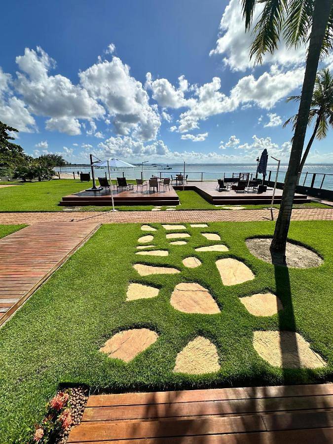 Casas e apartamentos de temporada para 6 pessoas, com balcão e piscina e ainda vista and jardim em Barra Grande