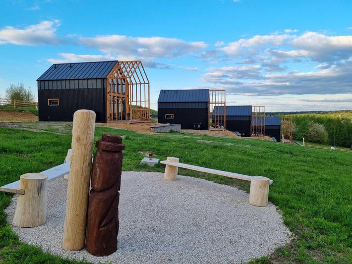 Dom dla 4 osób, z widok i ogród w Województwo świętokrzyskie